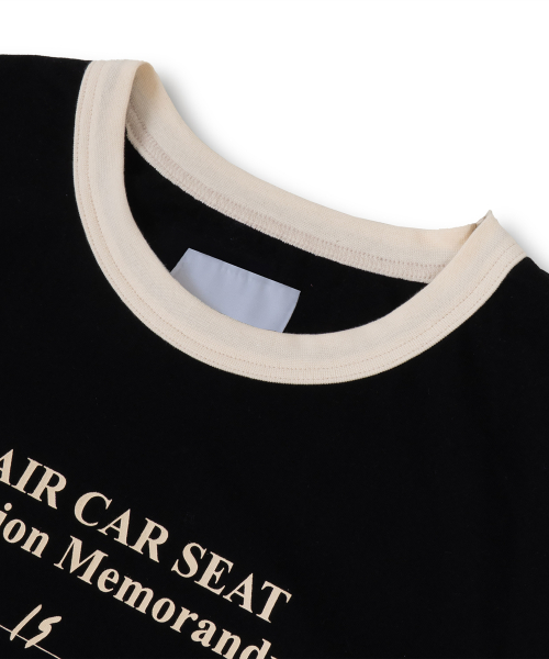 CHARLESTON RINGER T-SHIRTS BLACK(IVORY)