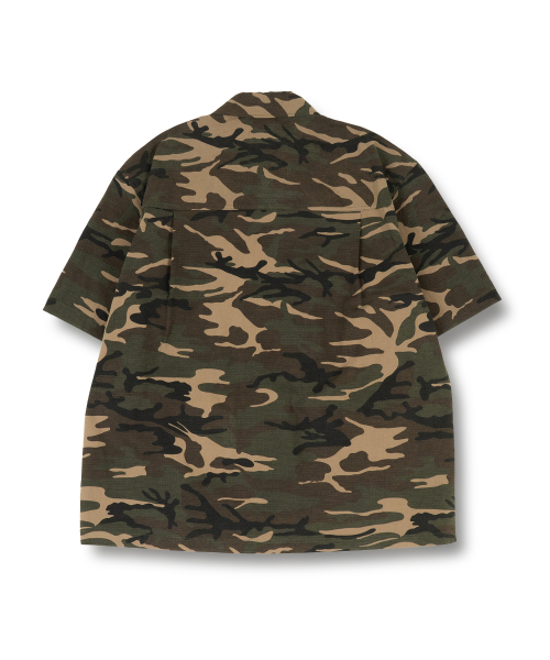 Рубашка карго с коротким рукавом Camo Khaki