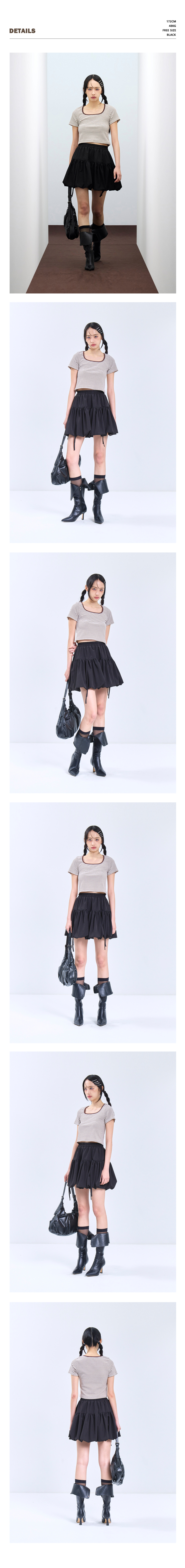 MUSINSA | VIVABROWN 85-VIVA139 Bubble Strap Balloon Short