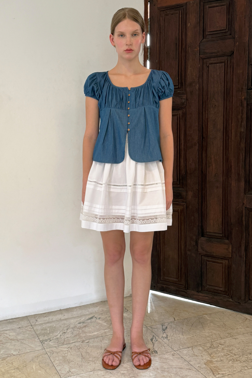 MUSINSA公式 | SINOON Lace Flared Skirt (White) MUSINSA公式 | SINOON Lace Flared Skirt (White)