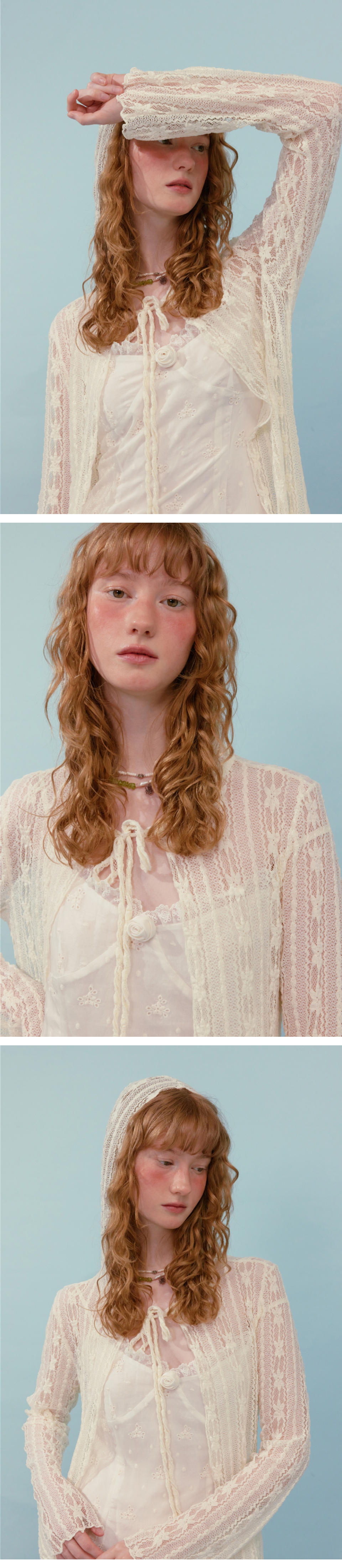 【LOULOUSEOUL】Lace Maxi Cardigan (Ivory) Lace Maxi Cardigan (Ivory) - LOULOUSEOUL