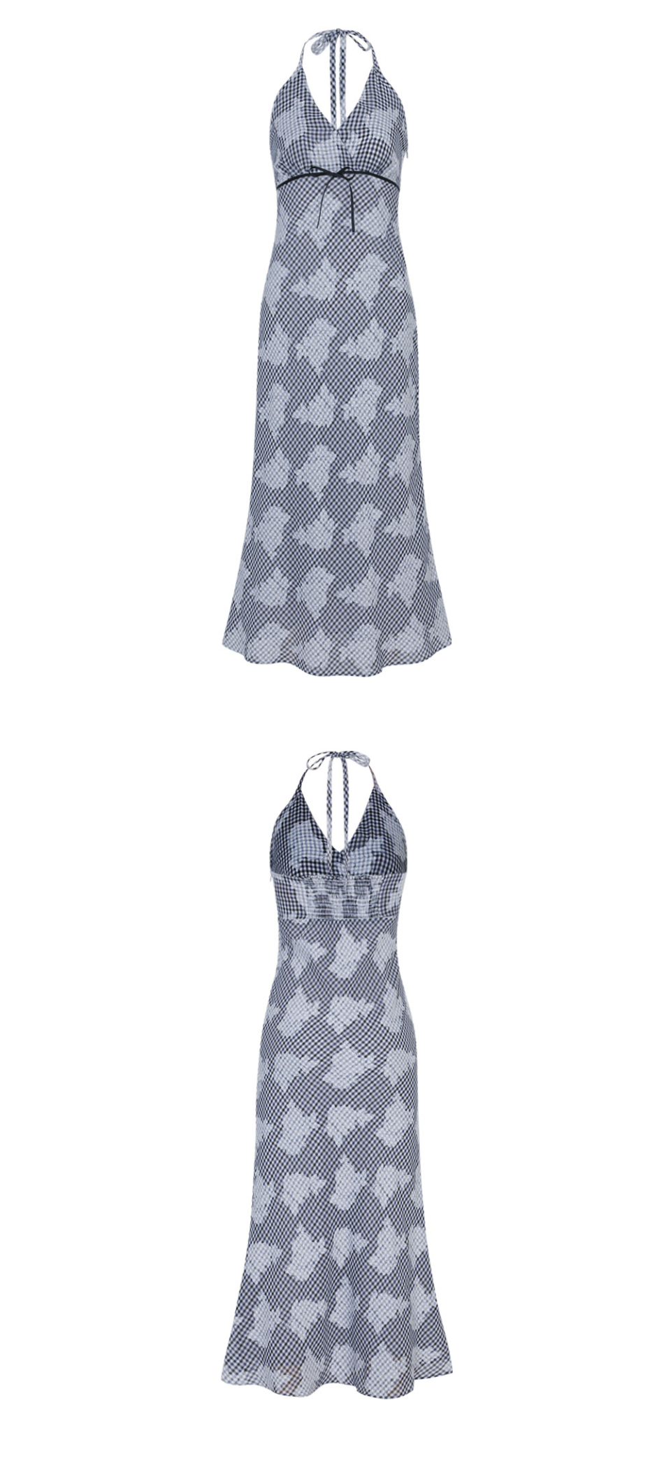 ◆Loulouseoul◆ Picnic Gingham Dress Blue 루루서울(LOULOUSEOUL) Picnic Gingham Dress (Blue) - 사이즈