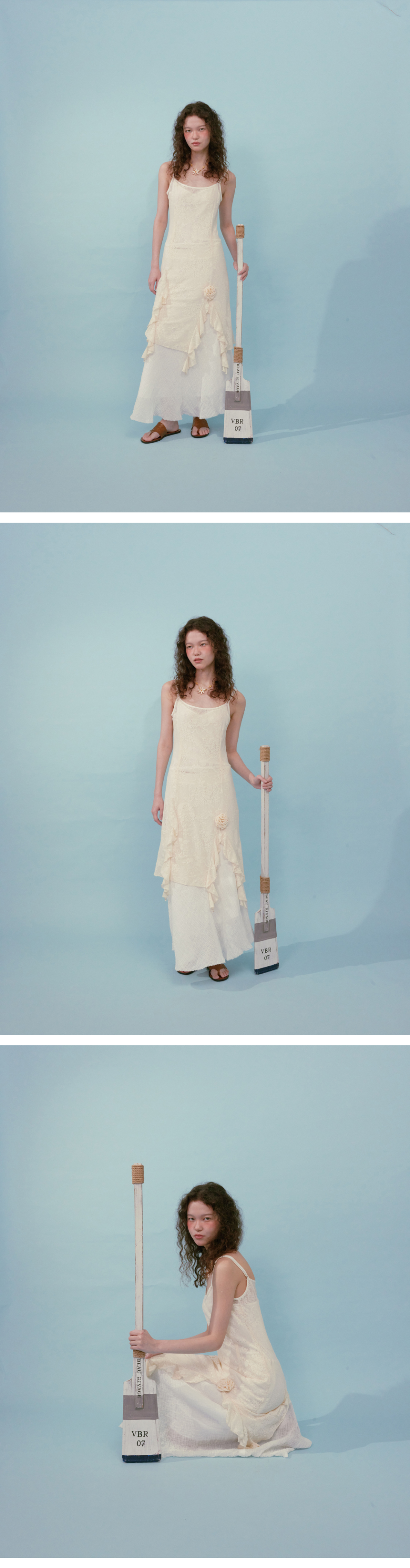 ◆Loulouseoul◆ Antique See Through Dress Cream 루루서울(LOULOUSEOUL) Antique See Through Dress (Cream