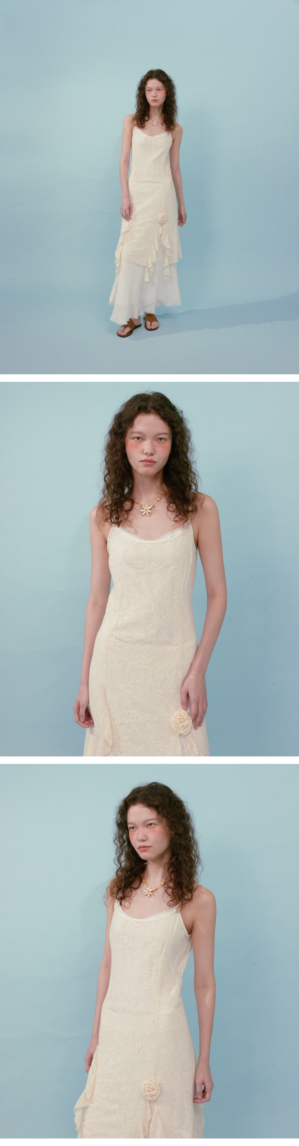 ◆Loulouseoul◆ Antique See Through Dress Cream 90's Cream Sheer Slip Dress – Shopexile