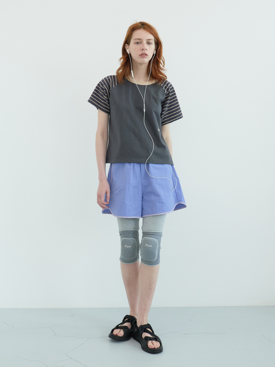 ★ ENZO BLUES★ Raglan Stripe T-Shirt Charcoal 253RBXTOP013 MUSINSA | ENZO BLUES Raglan Stripe T-shirt (Charcoal)