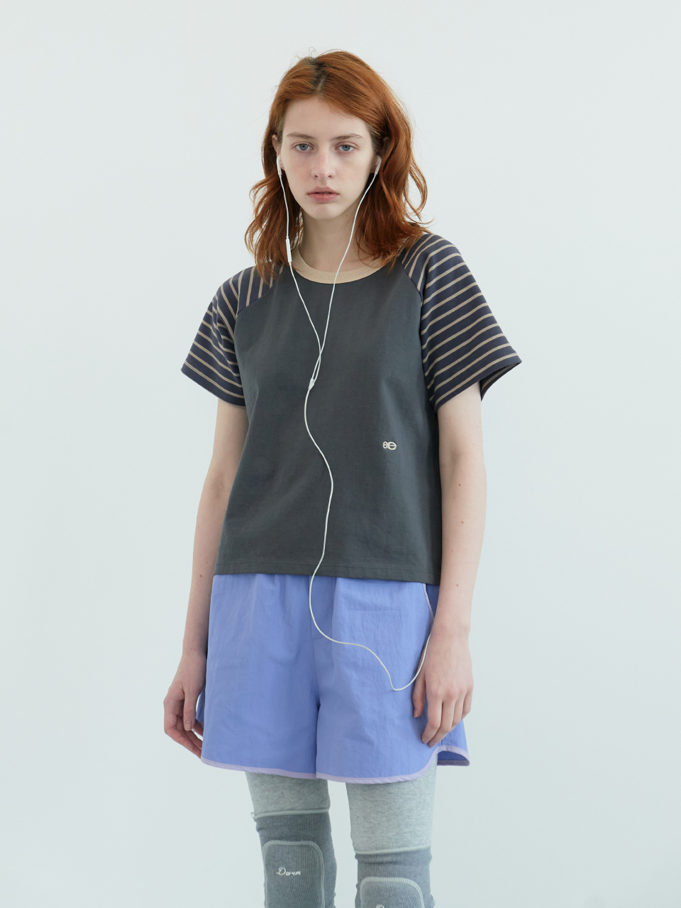 ★ ENZO BLUES★ Raglan Stripe T-Shirt Charcoal 253RBXTOP013 MUSINSA | ENZO BLUES Raglan Stripe T-shirt (Charcoal)