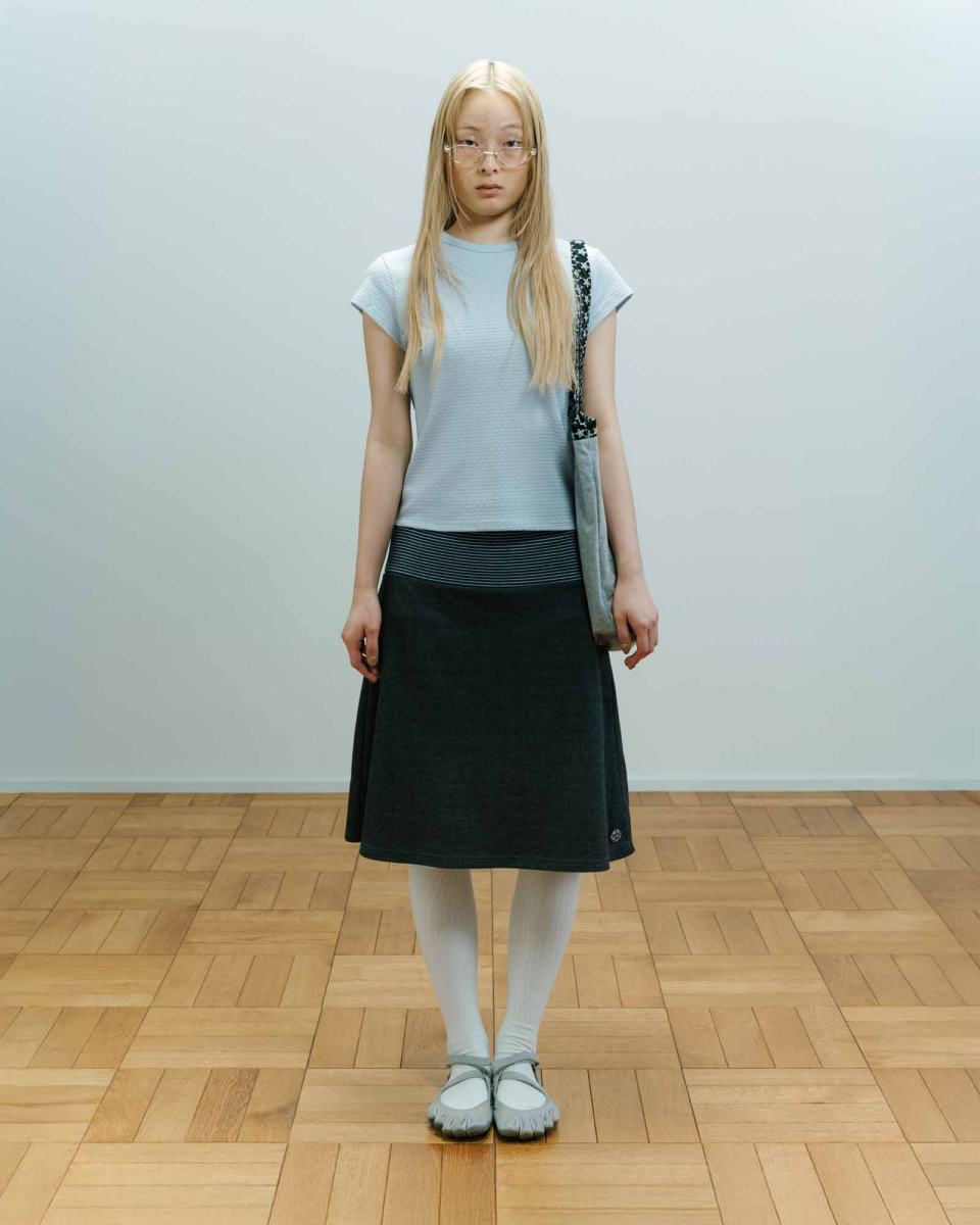 코이세이오 038(COYSEIO 038) 038 STRIPE SKIRT DARK GREY - 사이즈