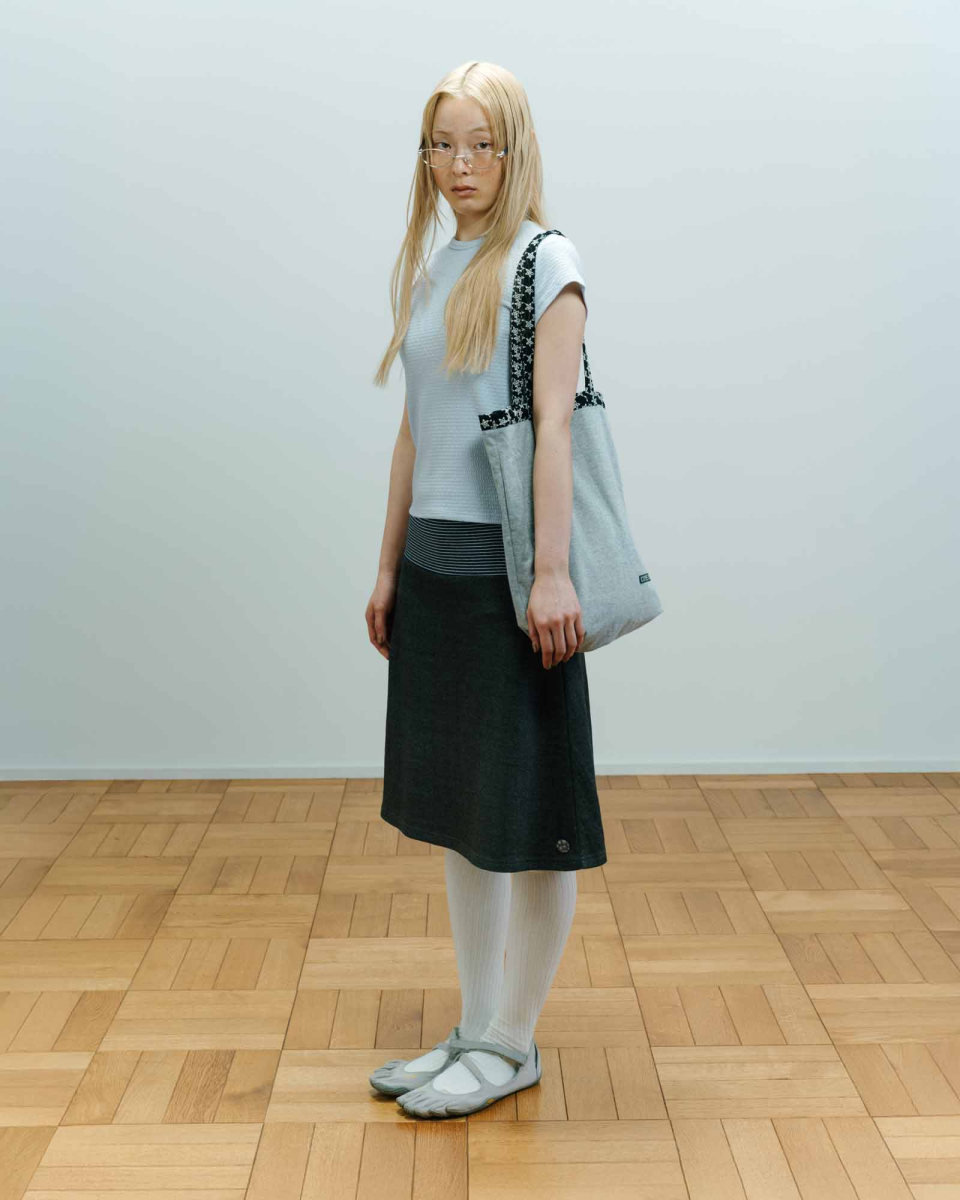 코이세이오 038(COYSEIO 038) 038 STRIPE SKIRT DARK GREY - 사이즈