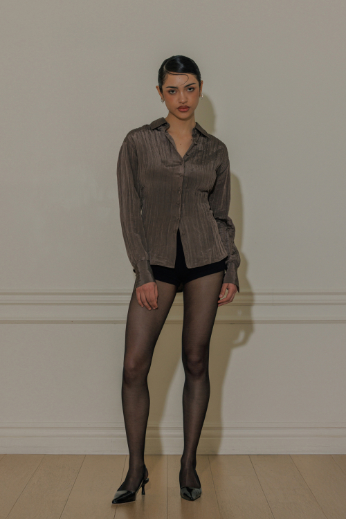 Lola strap blouse коричневый