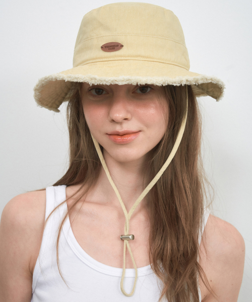 Bohemian Safari Bucket Hat_LEMON(W25-ACC02)