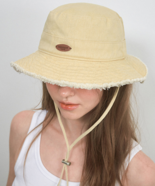 Bohemian Safari Bucket Hat_LEMON(W25-ACC02)