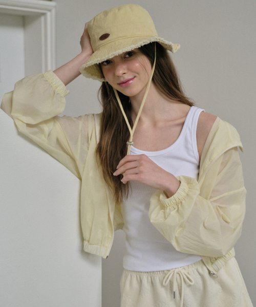 Bohemian Safari Bucket Hat_LEMON(W25-ACC02)