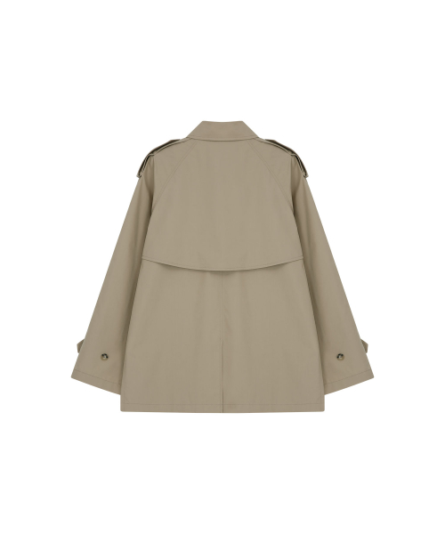 HALF LENGTH TRENCH COAT (BEIGE)