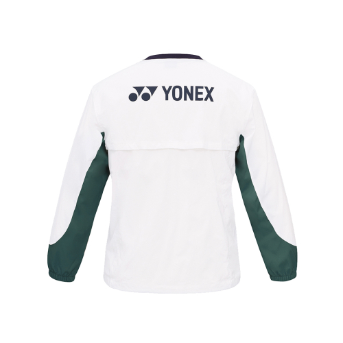 251JJ002U унисекс анорак с круглым вырезом White Green / White Sky Blue