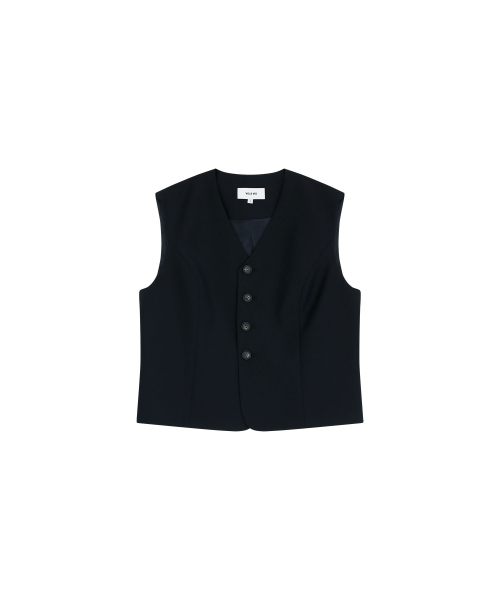 SUMMER WOOL WAISTCOAT (NAVY)