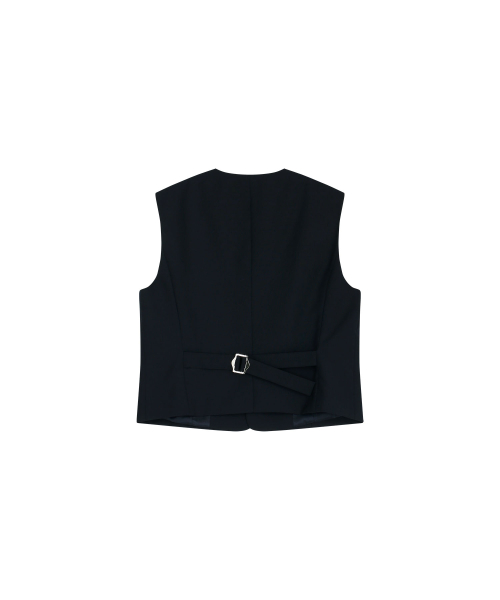 SUMMER WOOL WAISTCOAT (NAVY)