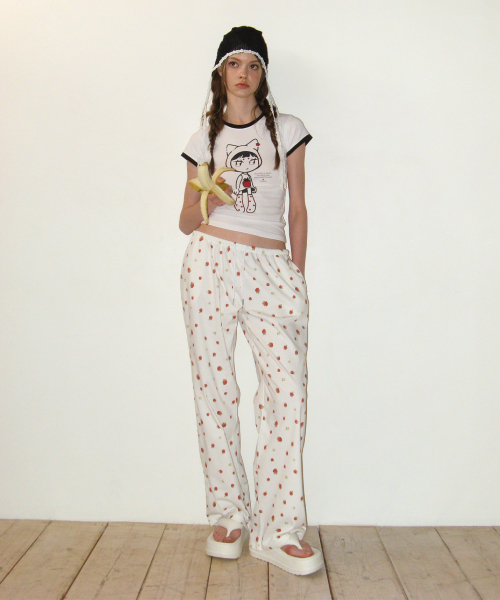 Спортивные брюки Strawberry Cotton White