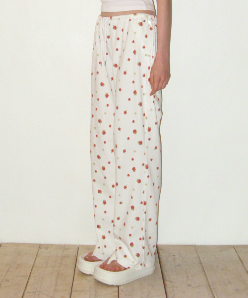 Спортивные брюки Strawberry Cotton White