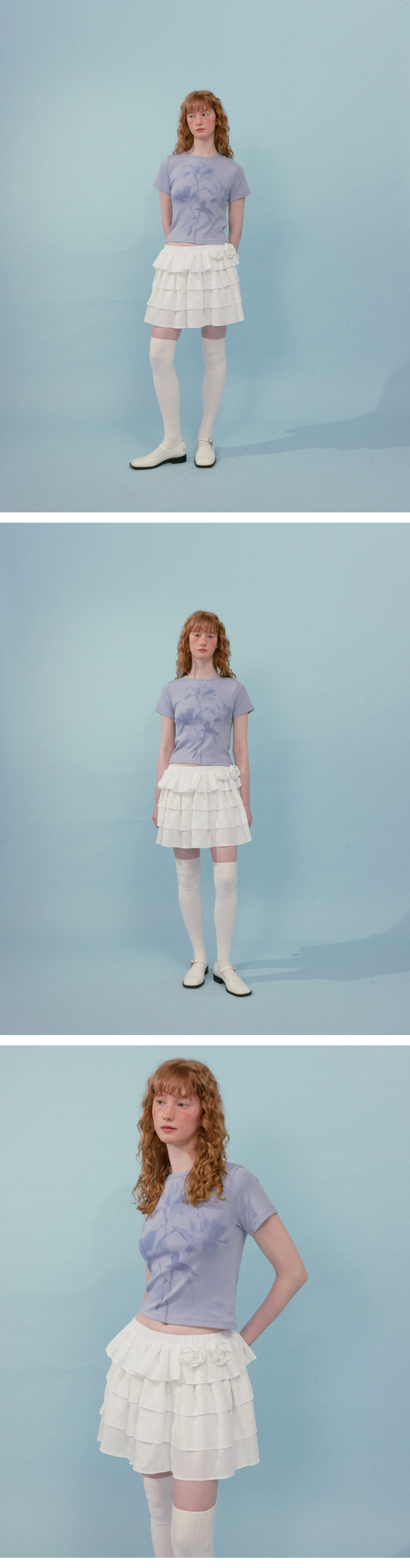 【Loulouseoul】25ss Lisa Cancan Mini Skirt Lisa Cancan Mini Skirt (Gray) - LOULOUSEOUL