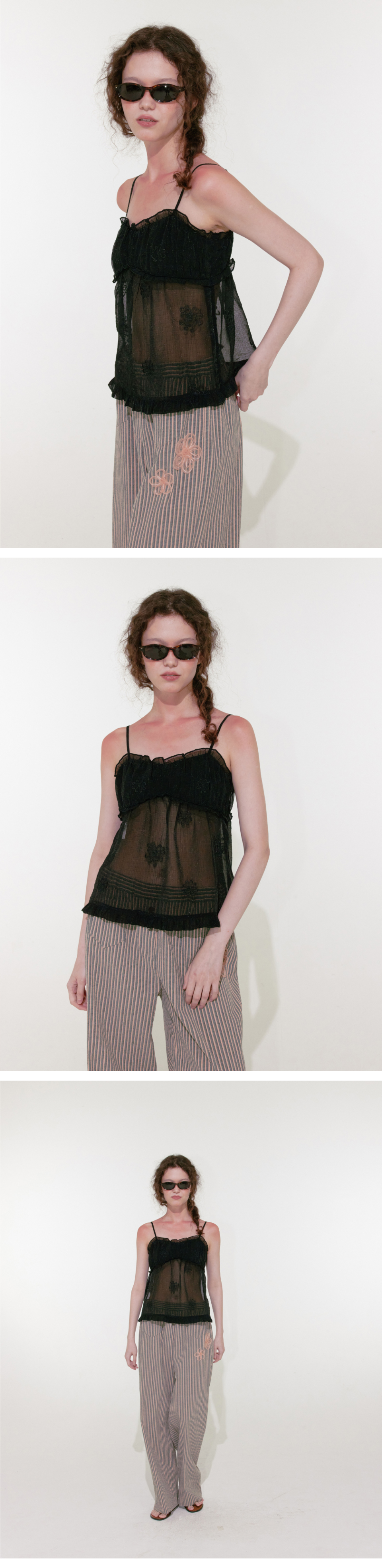 【LOULOUSEOUL】Vacation Stripe Pants (Apricot) 루루서울(LOULOUSEOUL) Vacation Stripe Pants (Apricot
