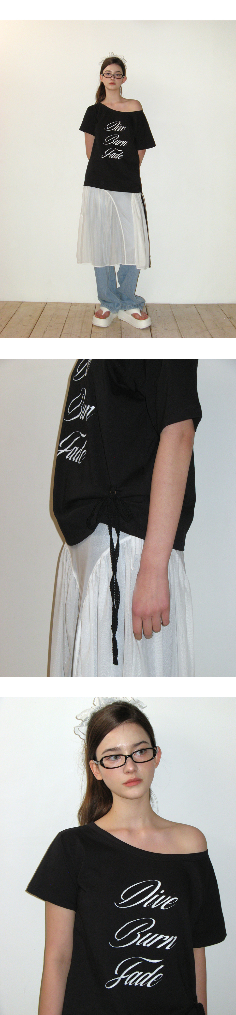 ★CRANK★LACE STRING OFF SHOULDER TOP_BLACK★正規品/直送料込 MUSINSA | CRANK Lace String Off Shoulder Top_Black