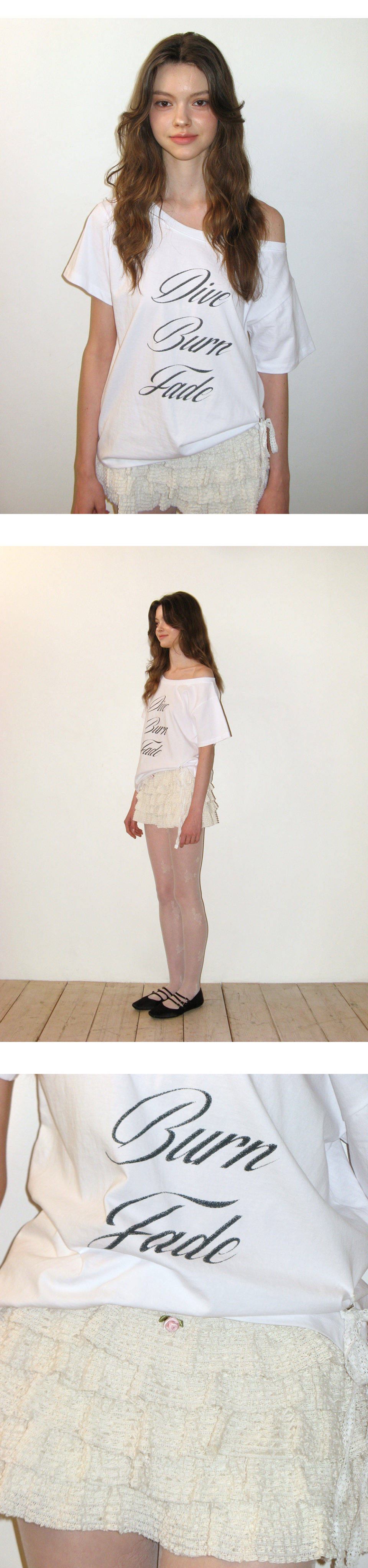 MUSINSA | CRANK Lace Cancan Skirt Pants_Cream
