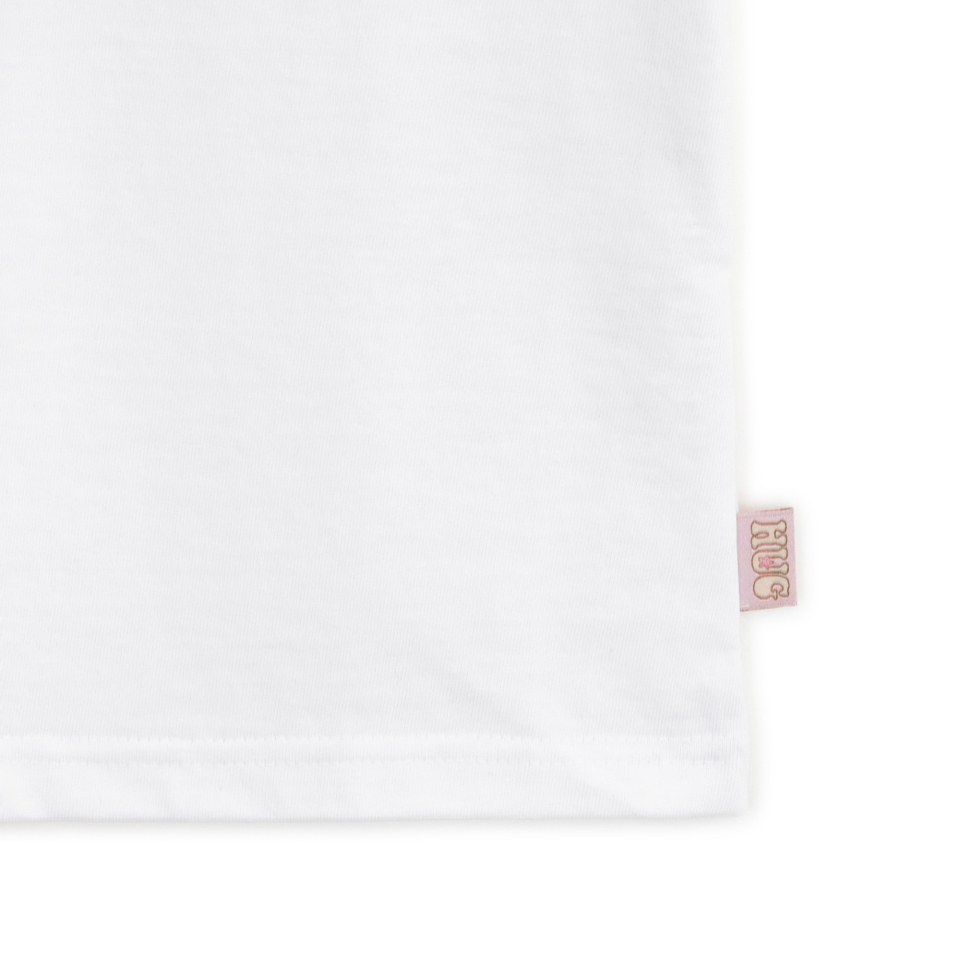 【HUGYOURSKIN】Korirakkuma Dot Reglan Tee in White All products - All products - hug your skin