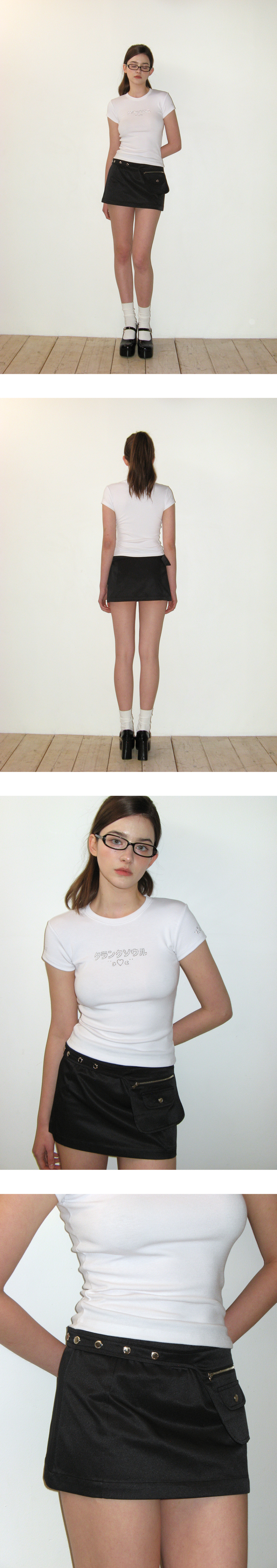 ★CRANK★POCKET BELT MICRO SKIRT_BLACK★正規品/韓国直送料込 MUSINSA | CRANK Pocket Belt Micro Skirt_Black