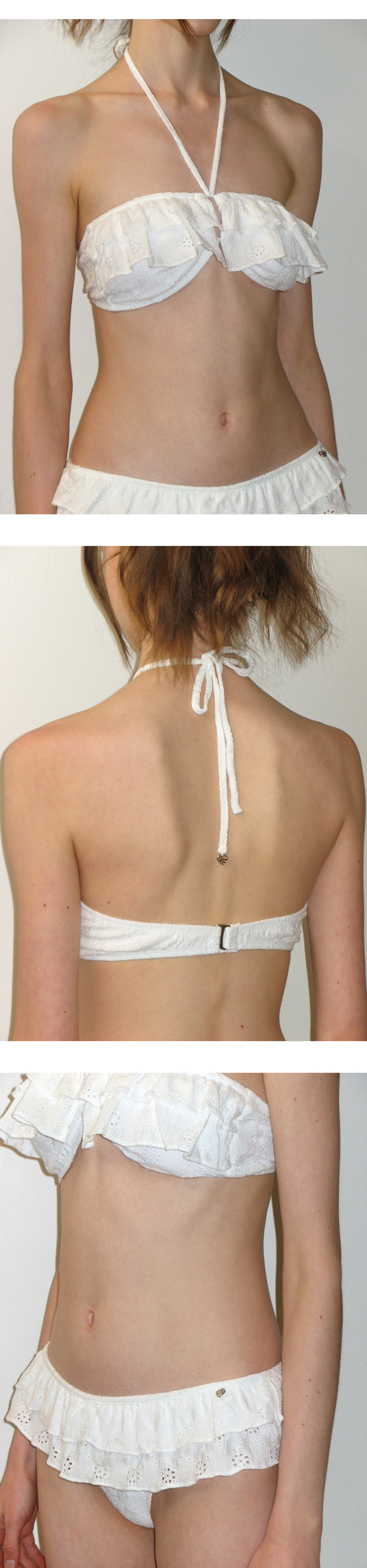 ★CRANK★EYELET FRILL BIKINI SET_BLUE★正規品/韓国直送料込 MUSINSA公式 | CRANK Eyelet Frill Bikini Set_Blue