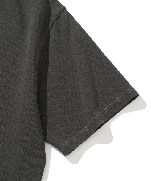 (UNISEX) Футболка с пальмой Pigment CHARCOAL