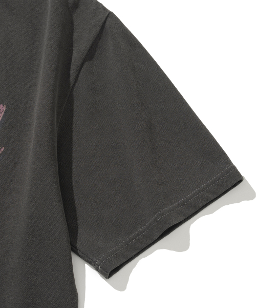 (Unisex) Пигментный Palm Tree графическая футболка Pink