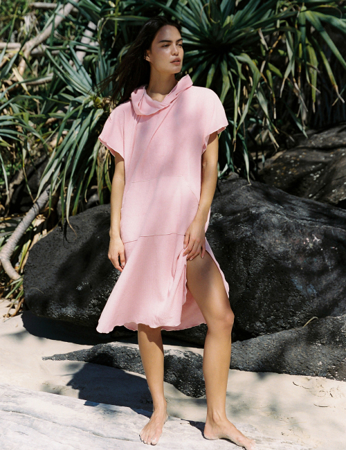 NOVA TERRY PONCHO_PINK