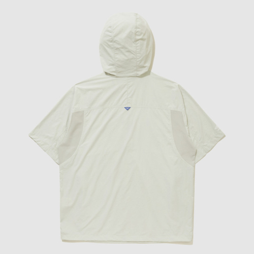 Легкий охлаждающий анорак с коротким рукавом Beige (UQ223CWT66)