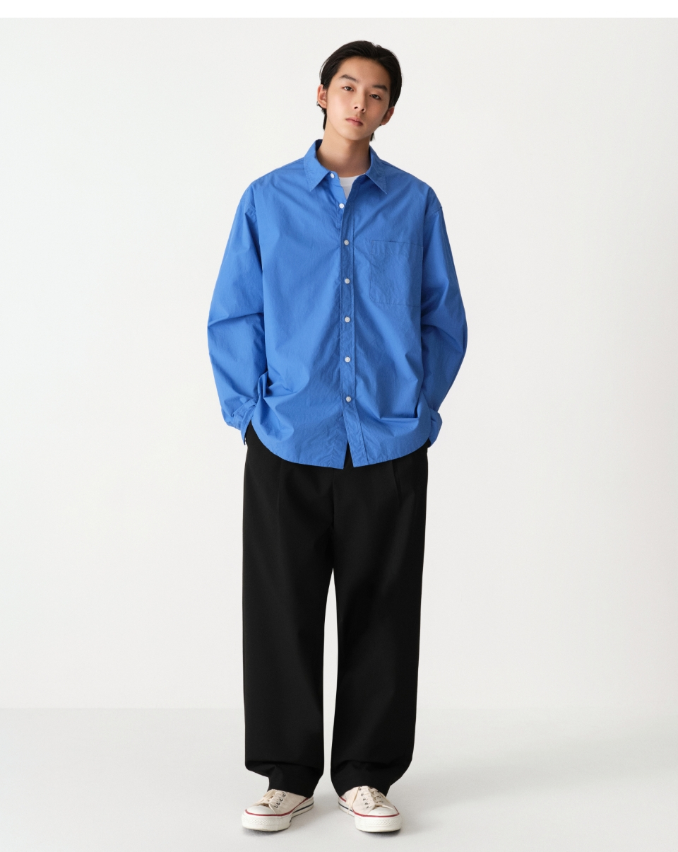 MUSINSA公式 | MUSINSA STANDARD Relaxed Washed Poplin Shirt