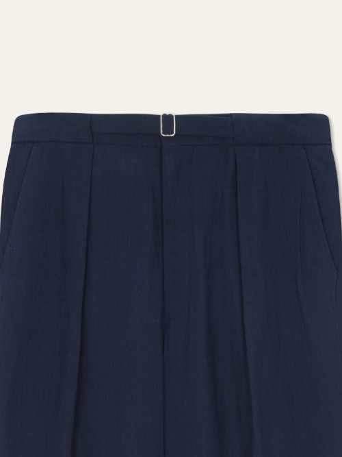 IN BELT WIDE PANTS(Navy)