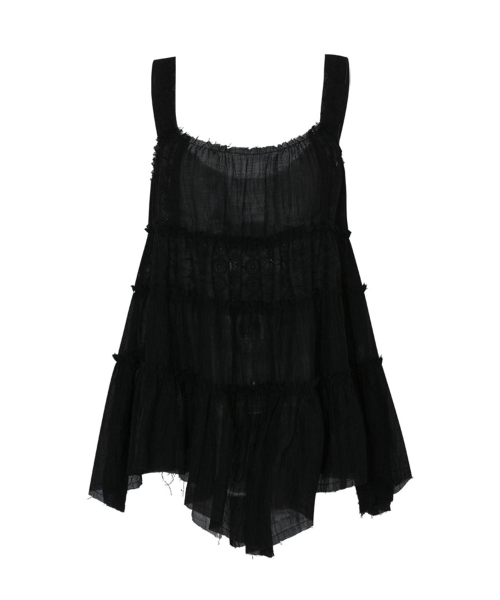 Swan Lace Blouse (Black)
