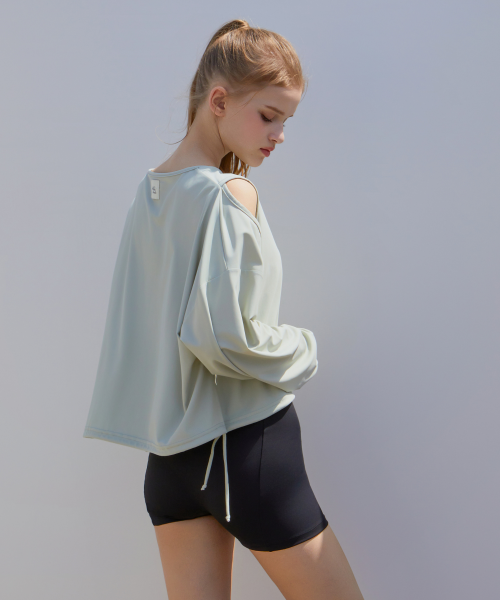 Easy Fit String Slit Rash Guard - Mint