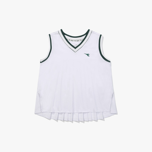 Теннисный сарафан плиссе WHITE (W)