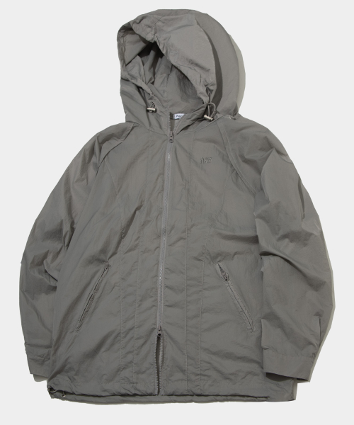 Ветровка с капюшоном Athletic cuffs string windbreaker [Grey]