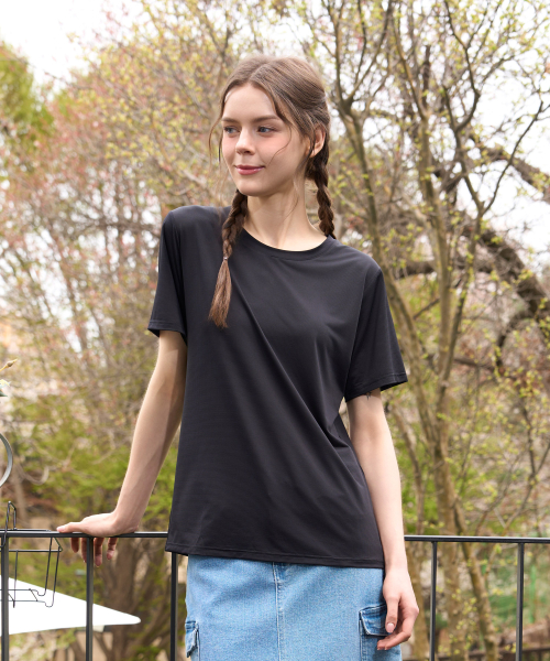 Женская сетчатая футболка из вискозы Ice Mesh Black