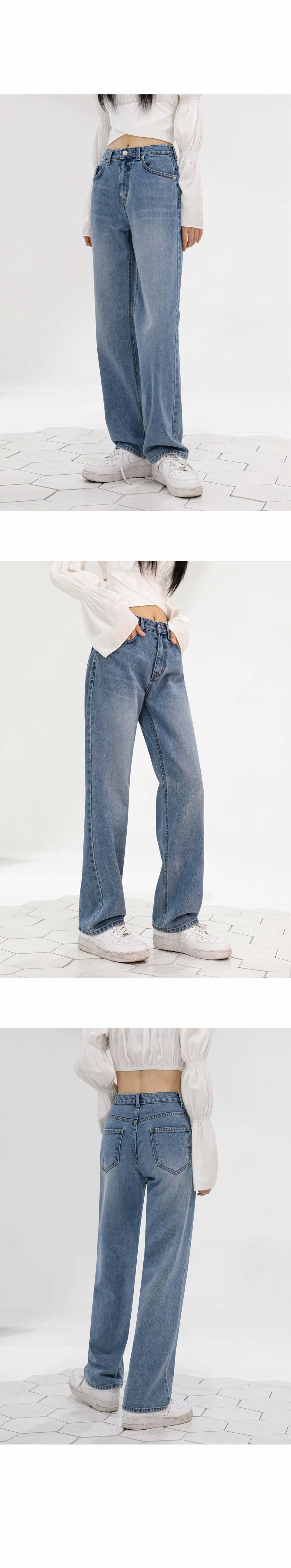 MUSINSA | AVANDRESS STRAIGHT WIDE DENIM PANTS LIGHT BLUE