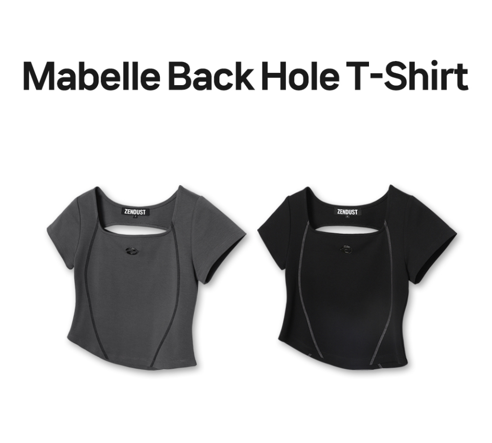 【ZENDUST】★Mabelle Back Hole T-Shirt Tシャツ MUSINSA | ZENDUST Mabelle Back Hole T-Shirt BLACK