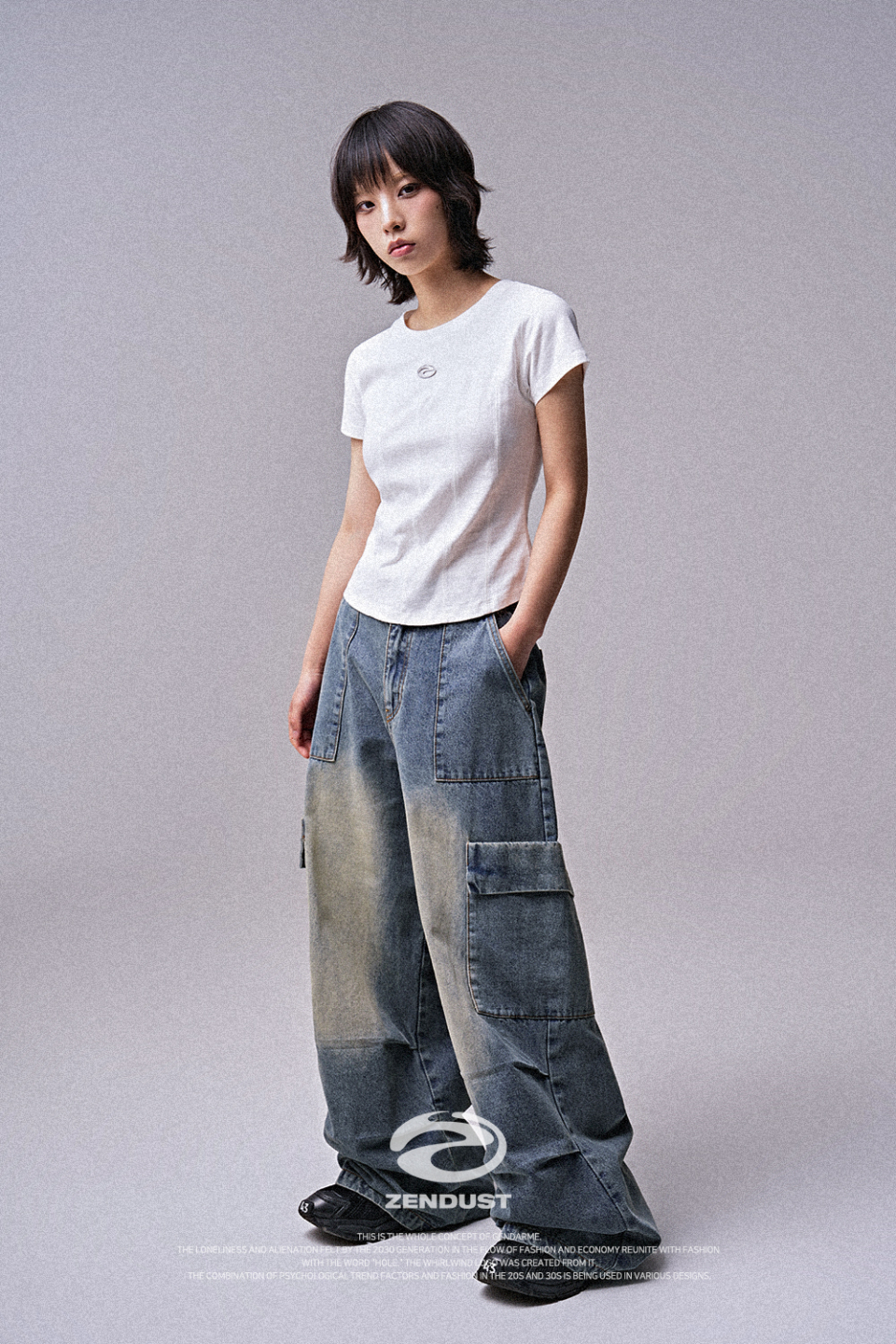 【ZENDUST】★Wonder Corset Short-sleeve Tシャツ MUSINSA | ZENDUST Wonder Corset Short-sleeve BLACK