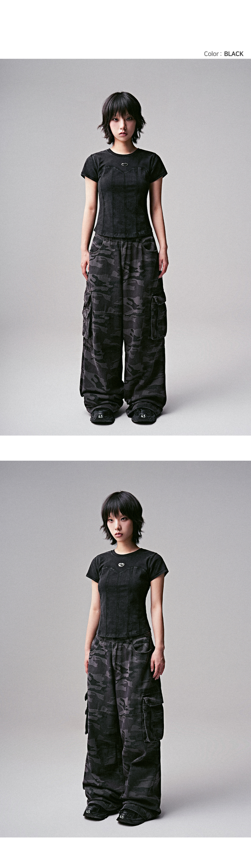 【ZENDUST】★Wonder Corset Short-sleeve Tシャツ MUSINSA | ZENDUST Wonder Corset Short-sleeve BLACK