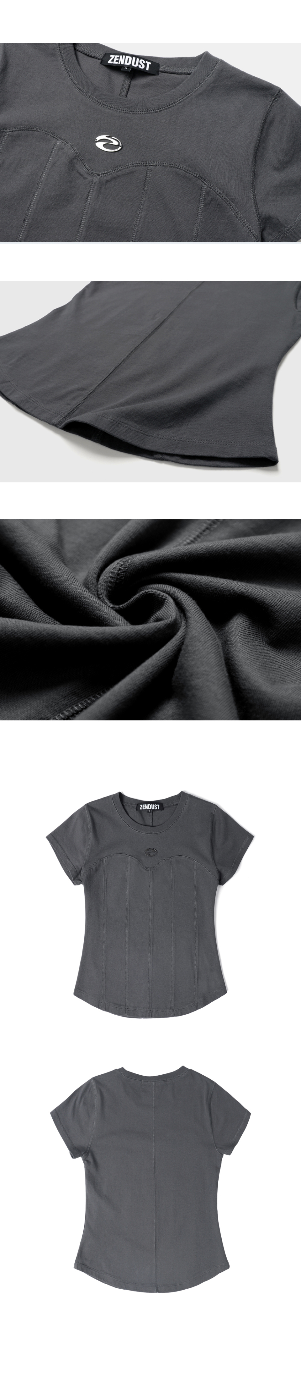 【ZENDUST】★Wonder Corset Short-sleeve Tシャツ MUSINSA | ZENDUST Wonder Corset Short-sleeve BLACK
