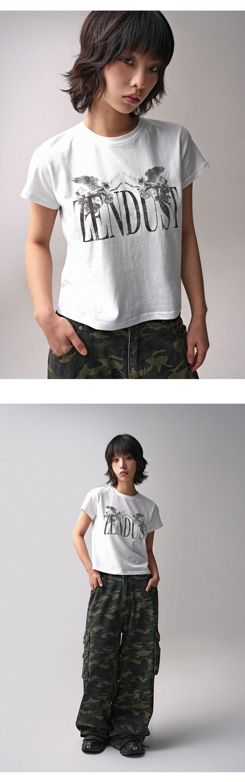 【ZENDUST】★Ange T-shirt Tシャツ☆韓国人気 MUSINSA公式 | ZENDUST Ange T-shirt WHITE