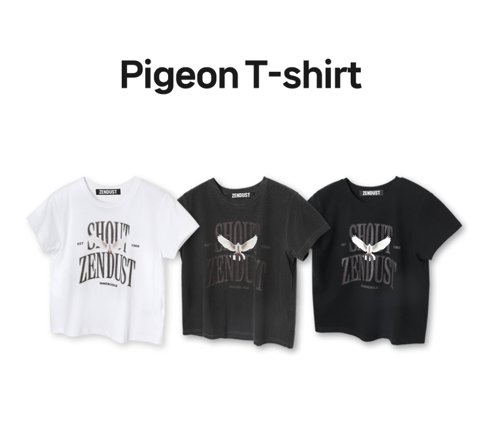 【ZENDUST】★Pigeon T-shirt Tシャツ☆韓国人気 MUSINSA | ZENDUST Pigeon T-shirt BLACK