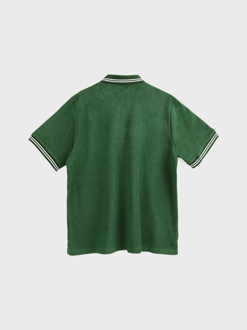 Поло из махровой ткани с двойной полоской Green