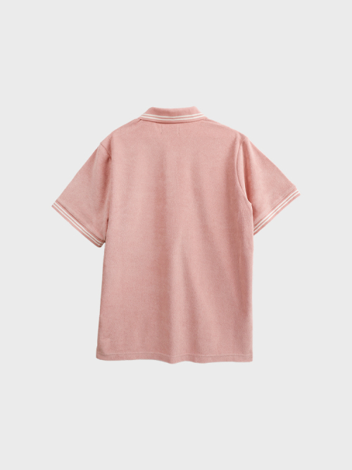 Поло Terry Double Line Pink