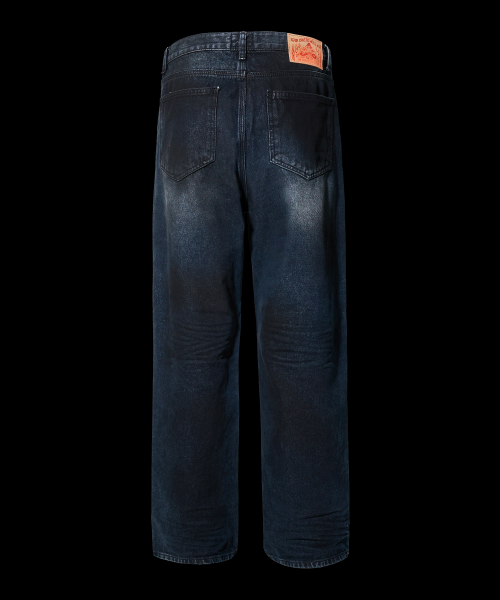 Широкие багги Wavy, Dirty Blue Black